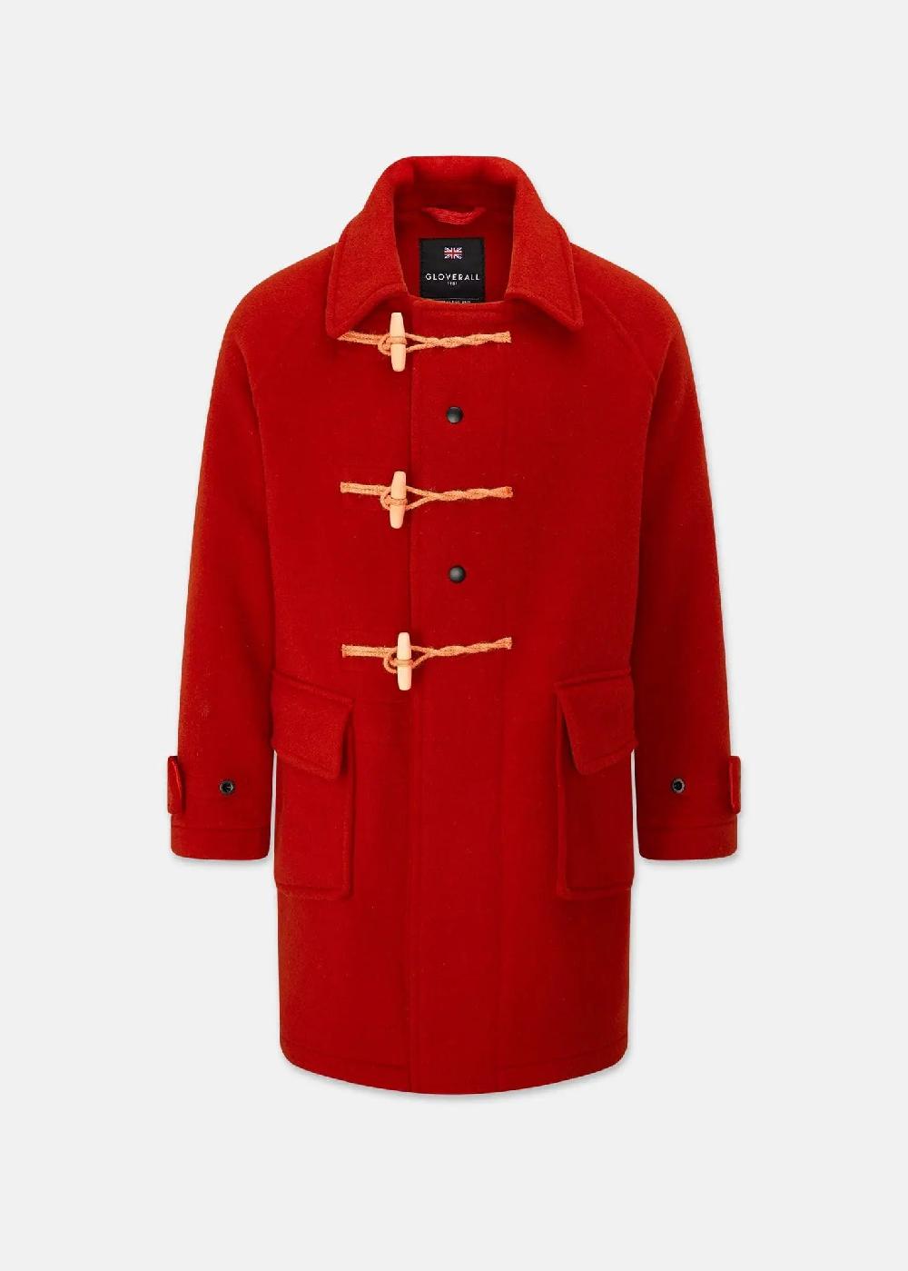 gloverall Men's Admiral Duffle Coat Red
