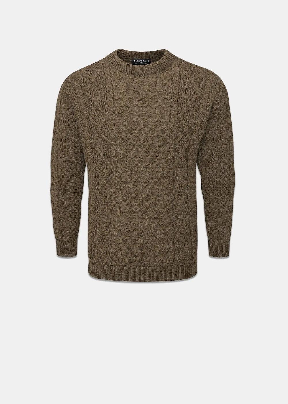 gloverall Men's Aran Jumper Army