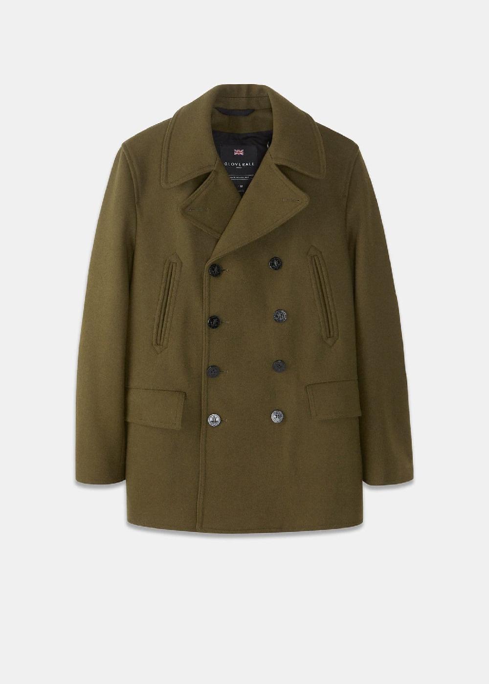 gloverall Men's Churchill Peacoat Loden
