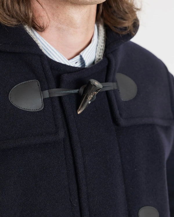Gloverall Men's Drake Duffle Coat Navy