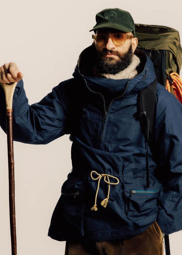 Gloverall Men's Faraday Cagoule Jacket Navy