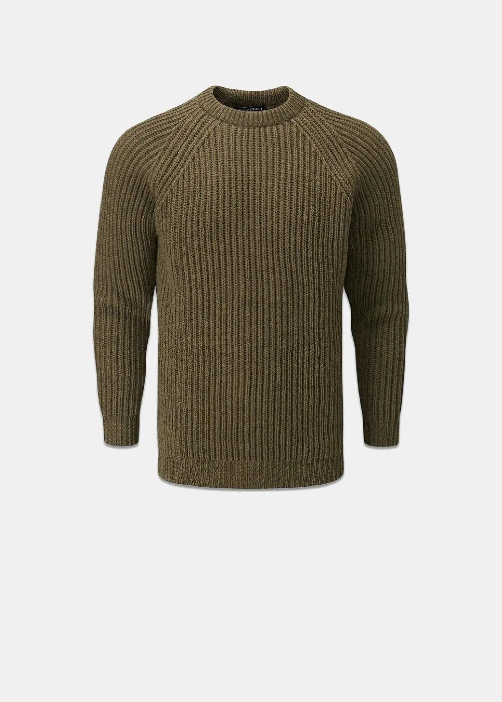 gloverall Men's Fisherman Jumper Army