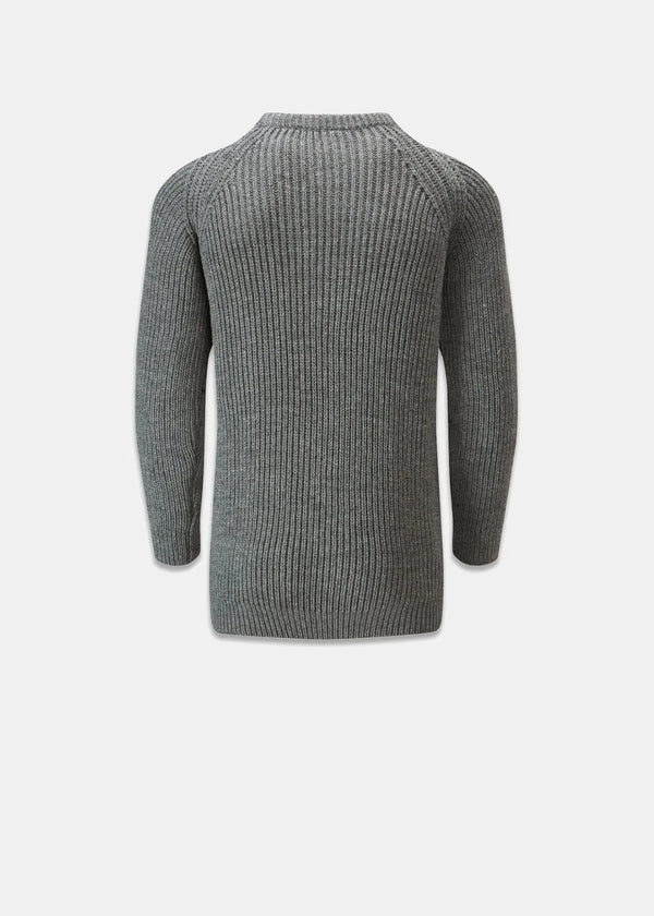 Gloverall Men's Fisherman Jumper Grey