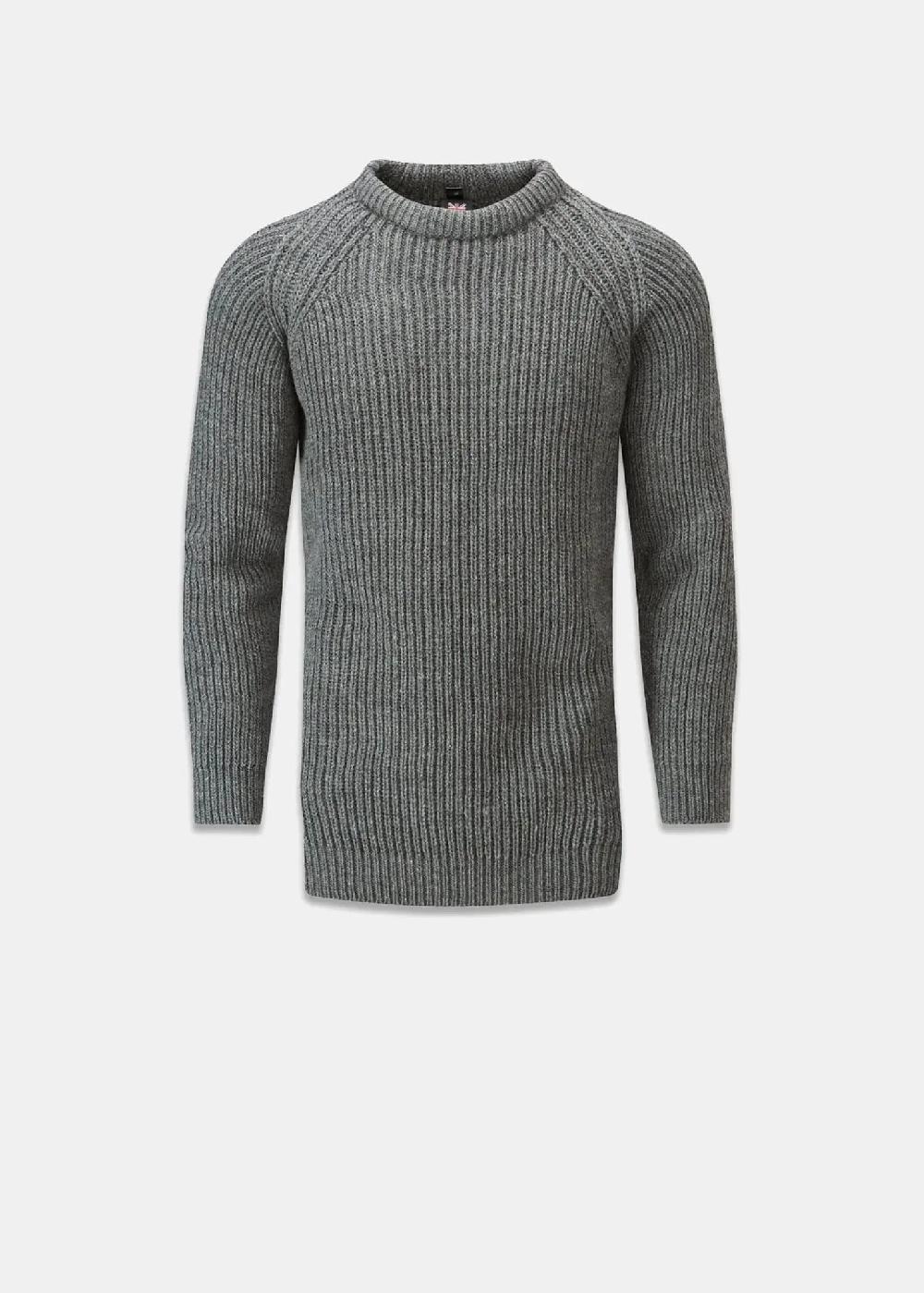 gloverall Men's Fisherman Jumper Grey