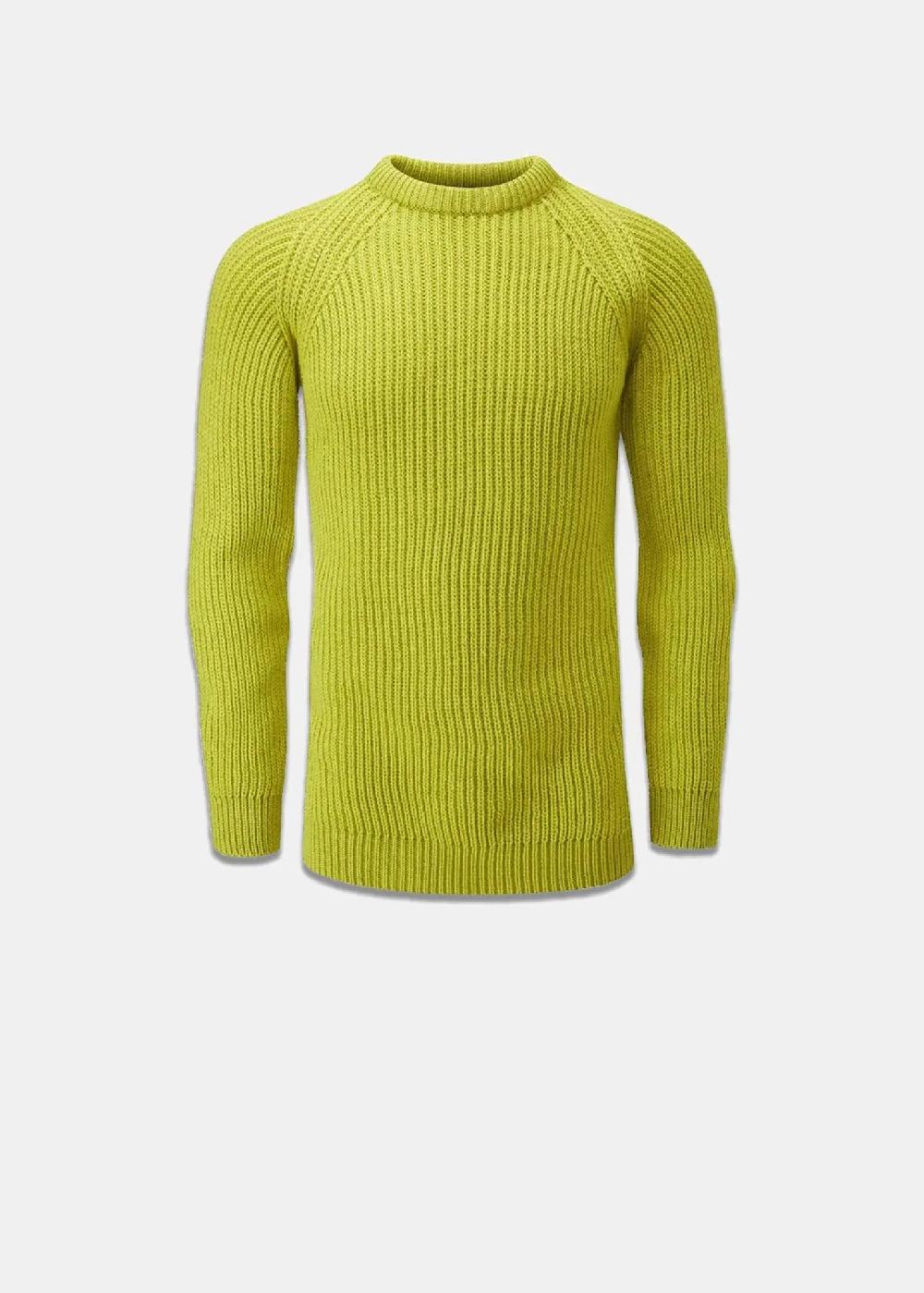 gloverall Men's Fisherman Jumper Lime