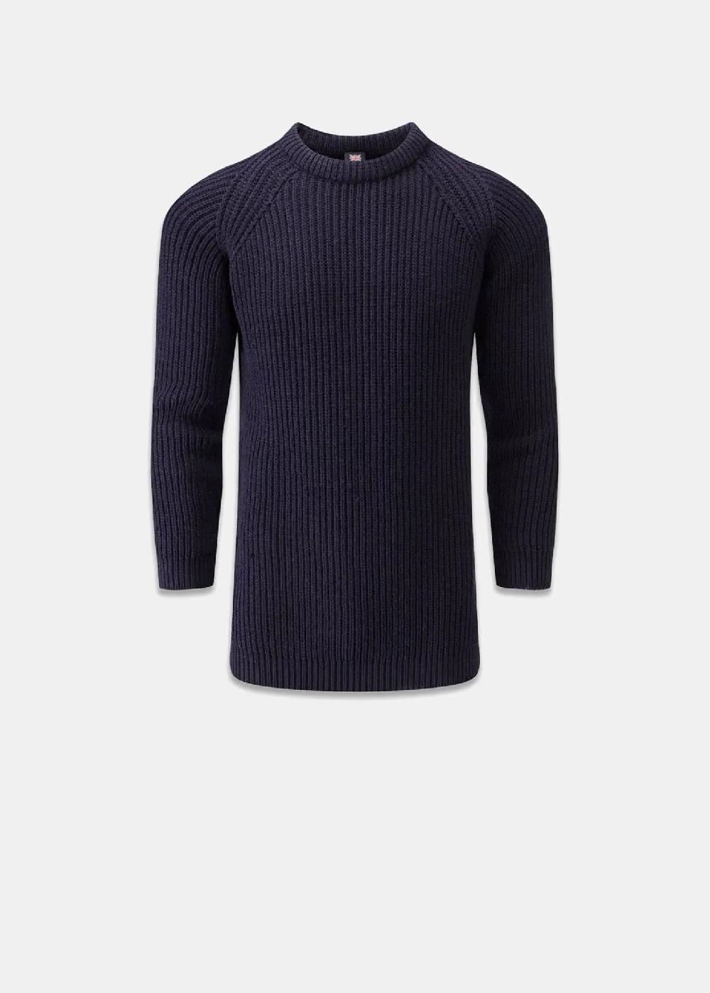 gloverall Men's Fisherman Jumper Navy