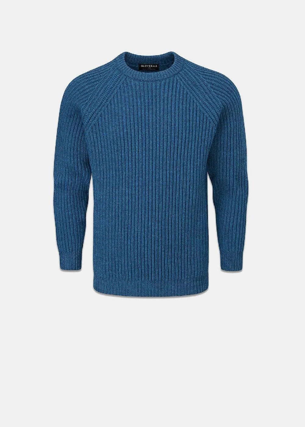 gloverall Men's Fisherman Jumper Petrol