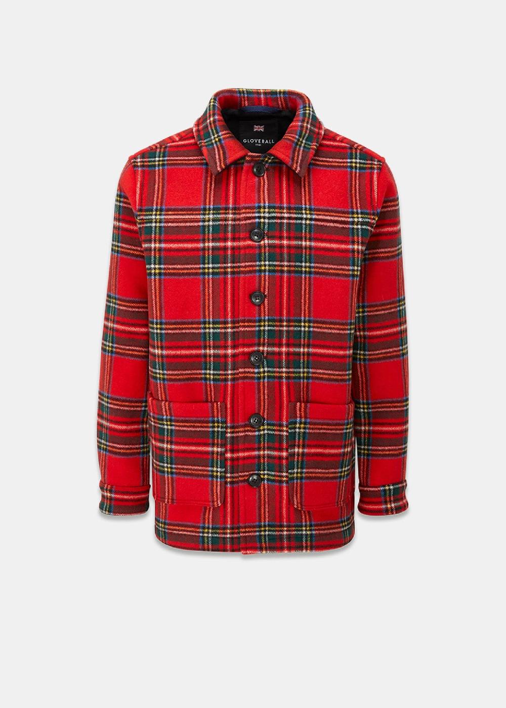 gloverall Men's George Jacket Royal Stewart Black