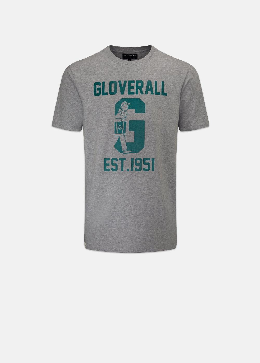 gloverall Men's Graphic T-Shirt Grey