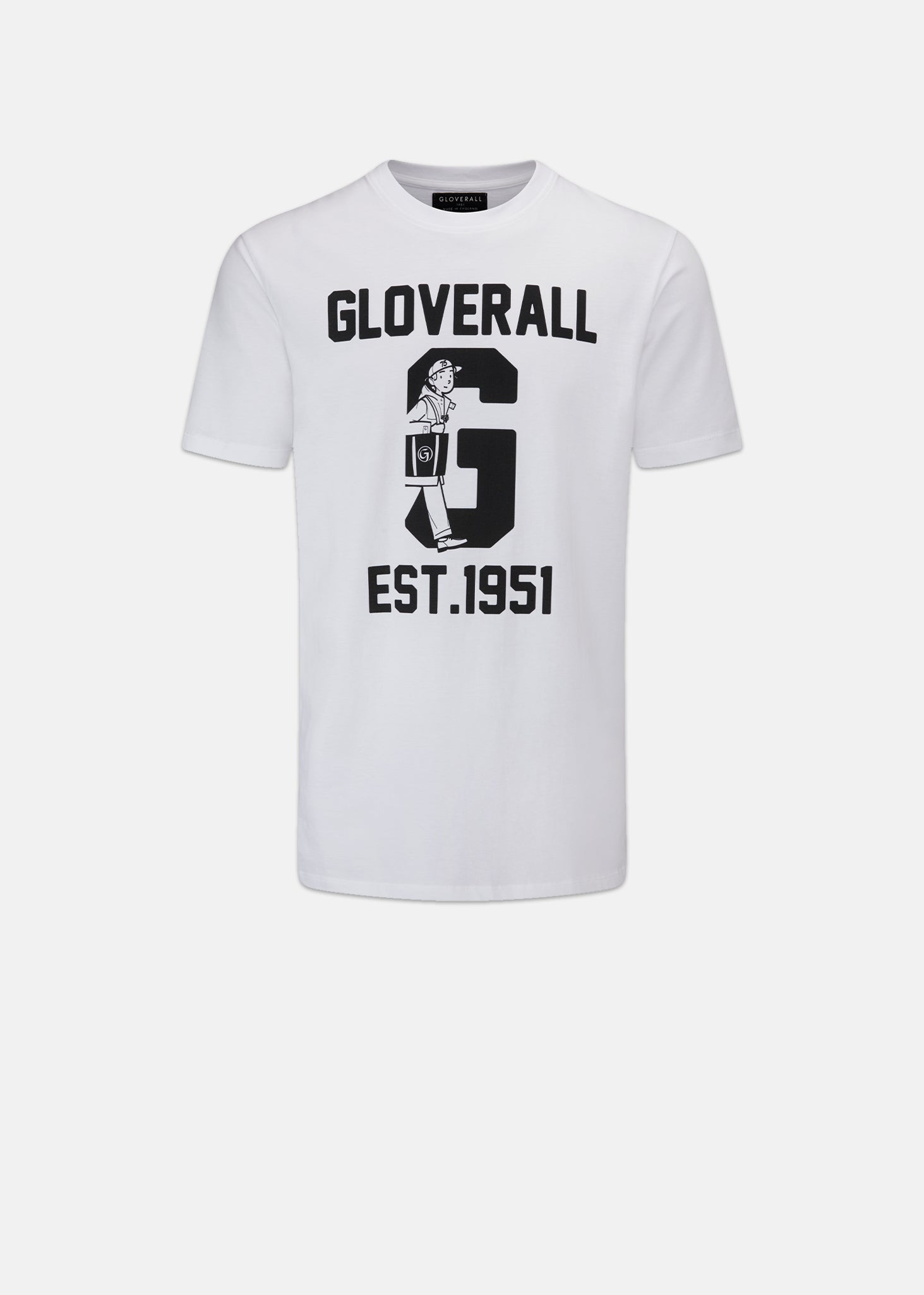 gloverall Men's Graphic T-Shirt White