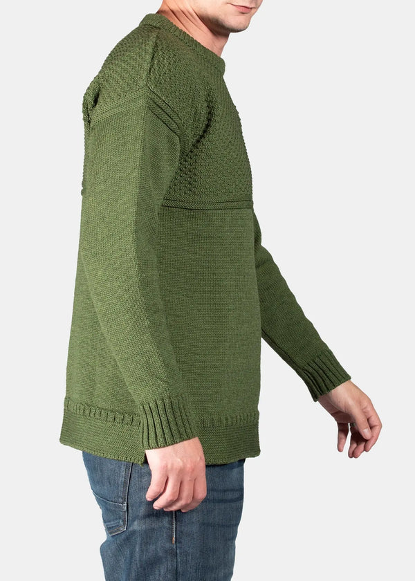 Gloverall Men's Guernsey Jumper Green