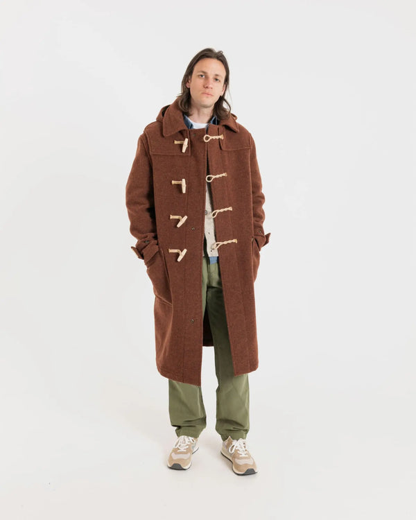 Gloverall Men's Harrison Duffle Coat Rust