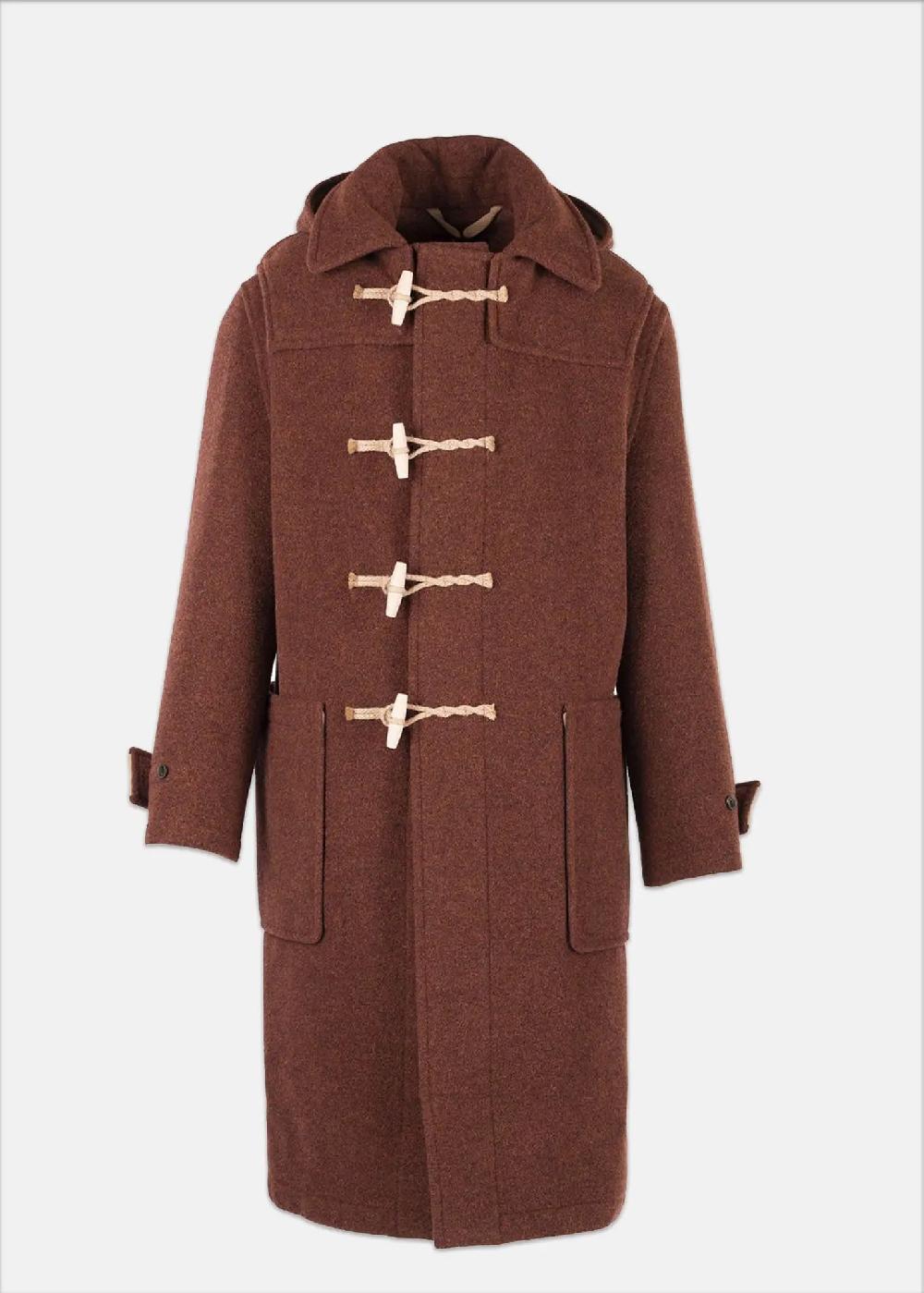 gloverall Men's Harrison Duffle Coat Rust