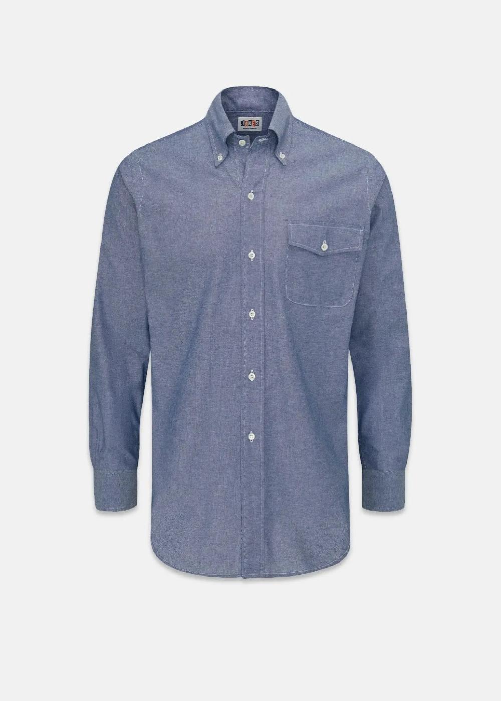 gloverall Men's Jakes Shirts Shirt Navy Chambray