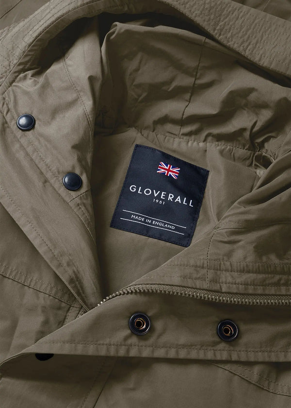 Gloverall Men's Kipling Short Parka Khaki