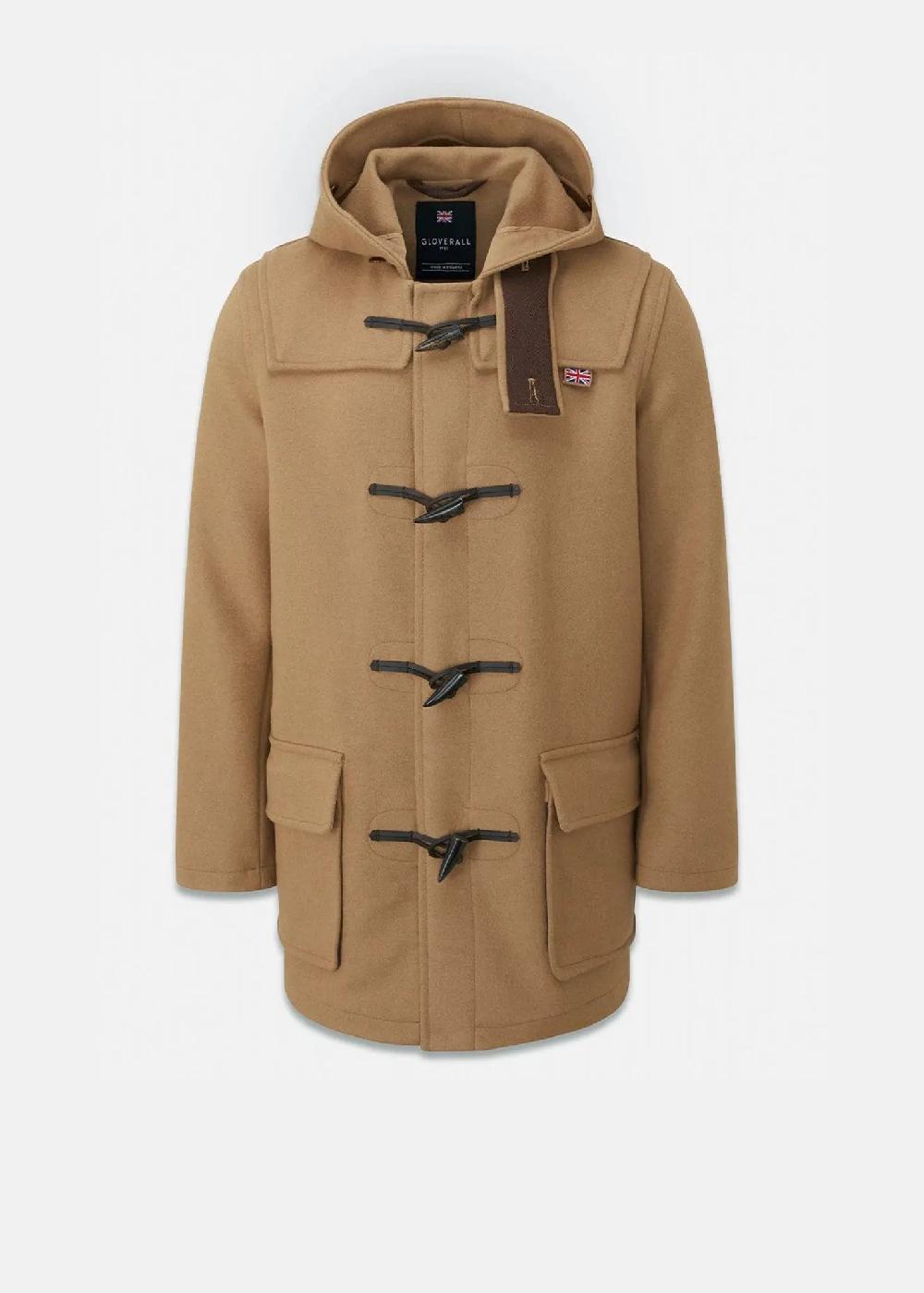 gloverall Men's Mid-Length Duffle Coat Camel