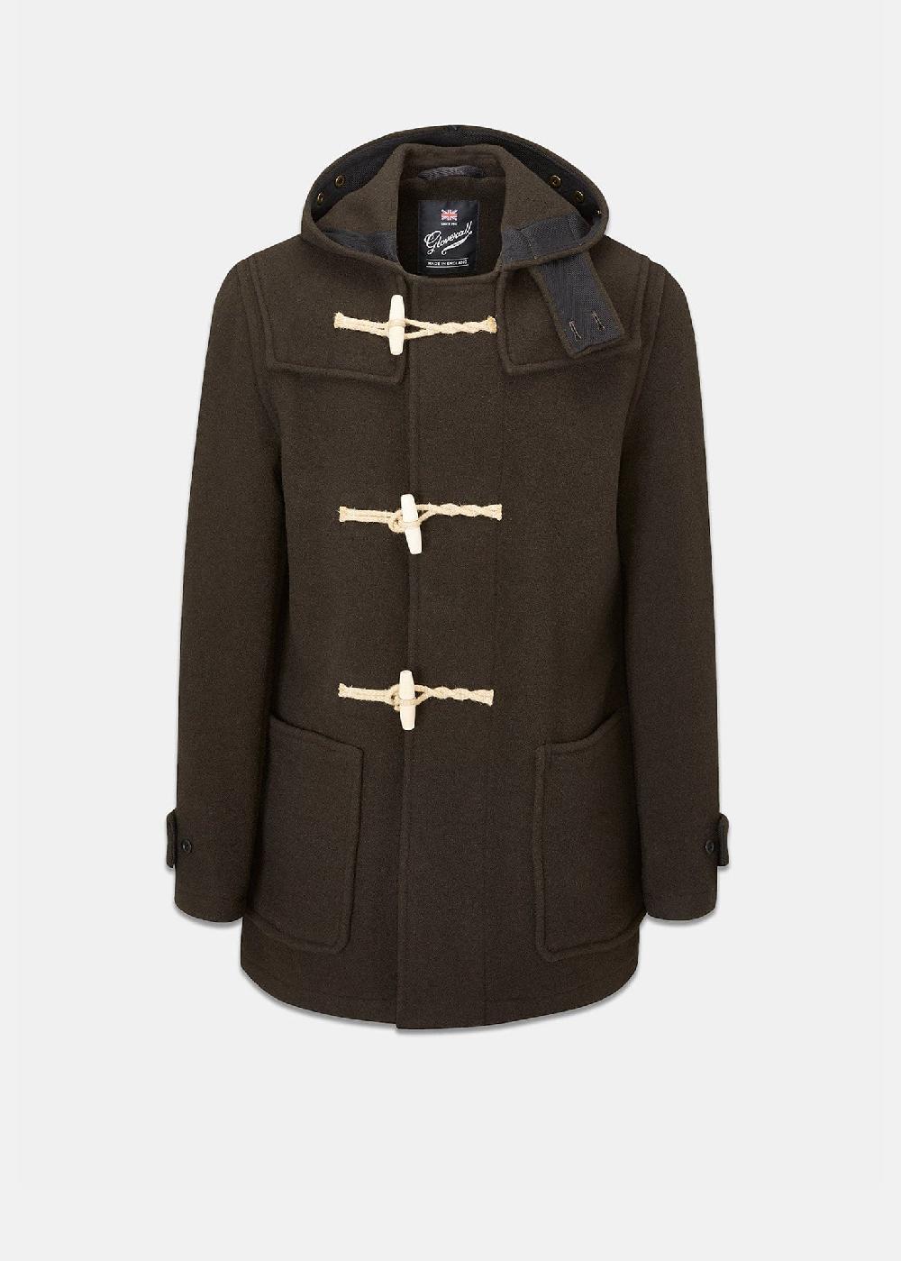 gloverall Men's Mid-Length Monty Duffle Coat Brown