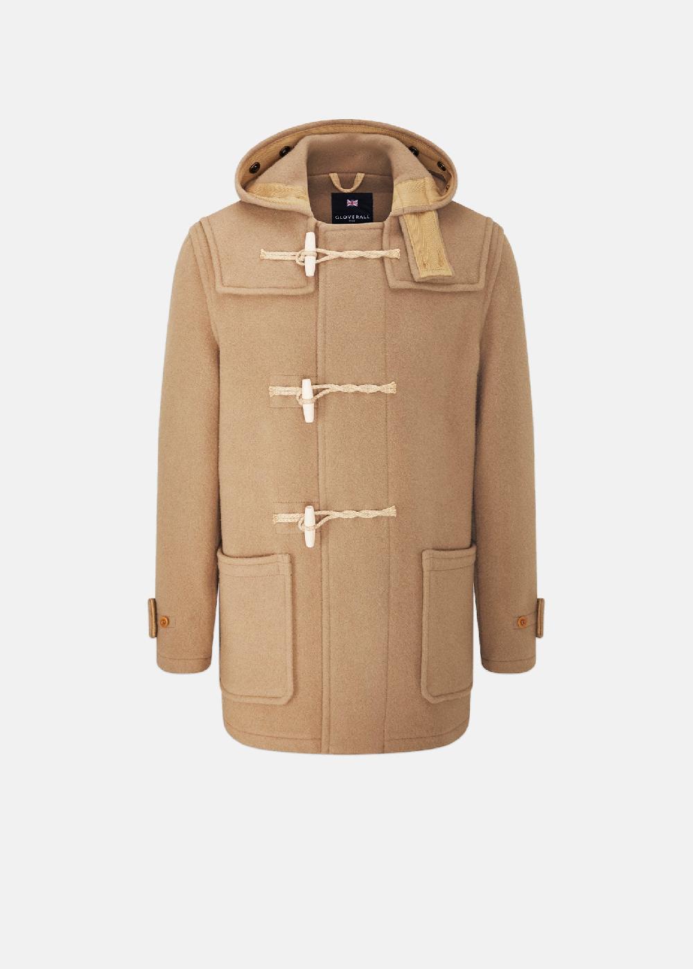 gloverall Men's Mid-Length Monty Duffle Coat Camel