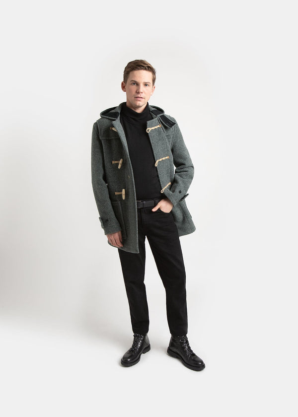Gloverall Men's Mid-Length Monty Duffle Coat Grey