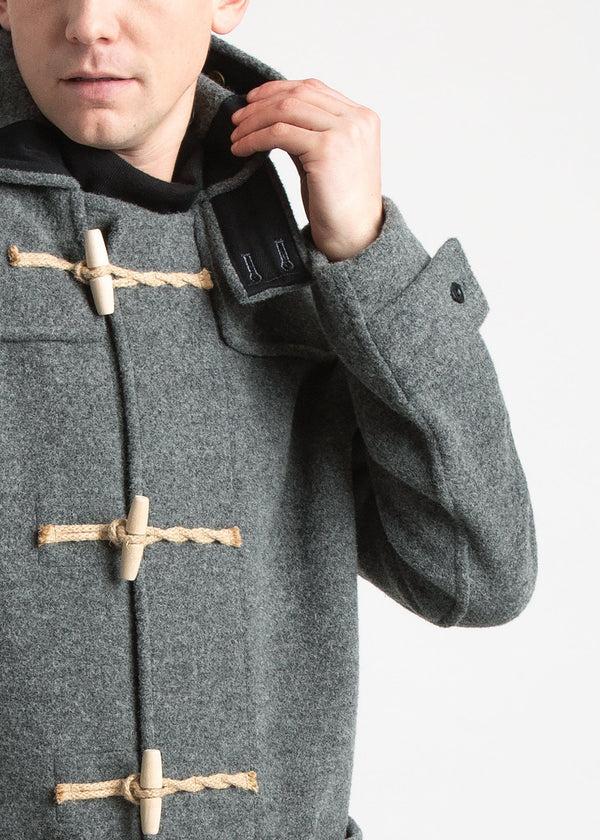 Gloverall Men's Mid-Length Monty Duffle Coat Grey