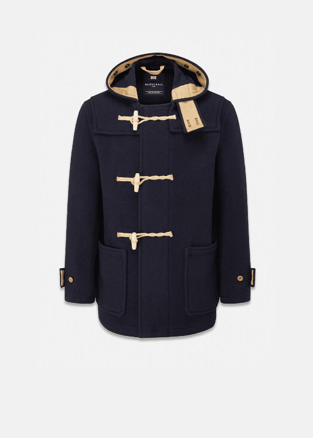 gloverall Men's Mid-Length Monty Duffle Coat Navy