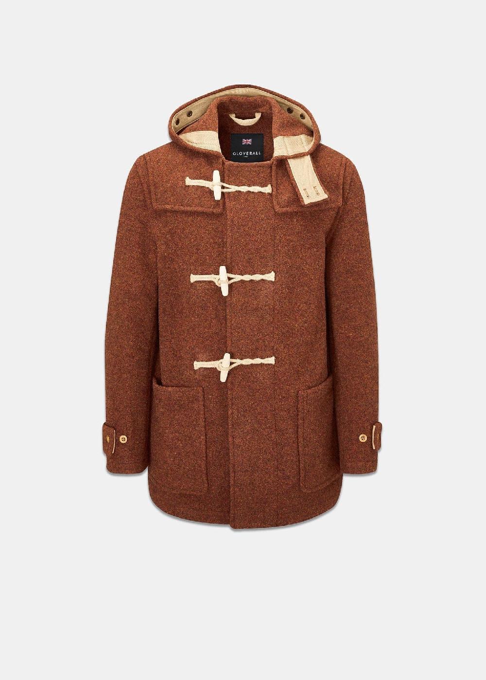 gloverall Men's Mid-Length Monty Duffle Coat Rust