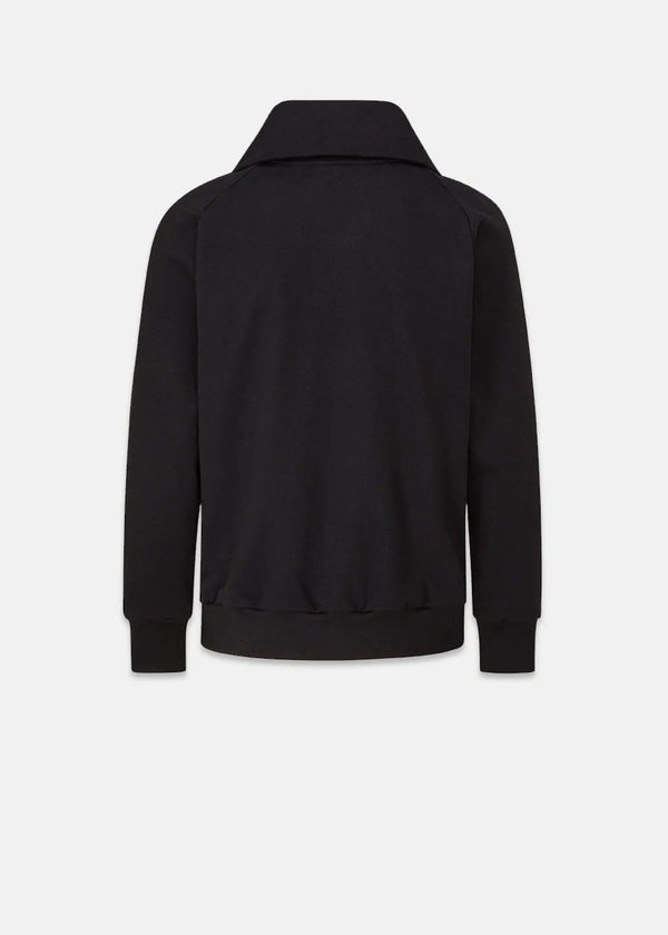 Gloverall Men's Military Zip Sweatshirt Black