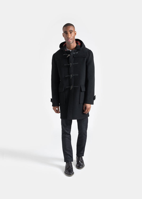 Gloverall Men's Morris Duffle Coat Black Stewart