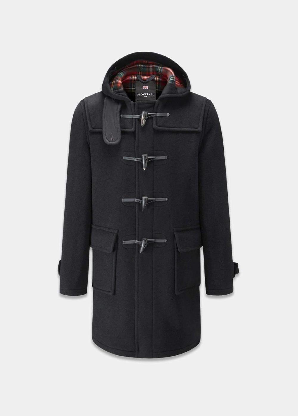 gloverall Men's Morris Duffle Coat Black Stewart