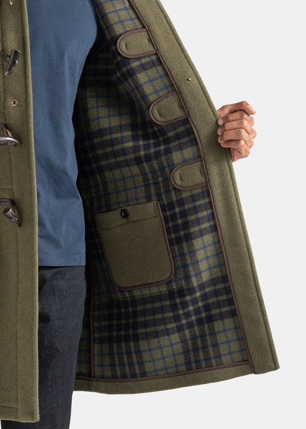 Gloverall Men's Morris Duffle Coat Loden