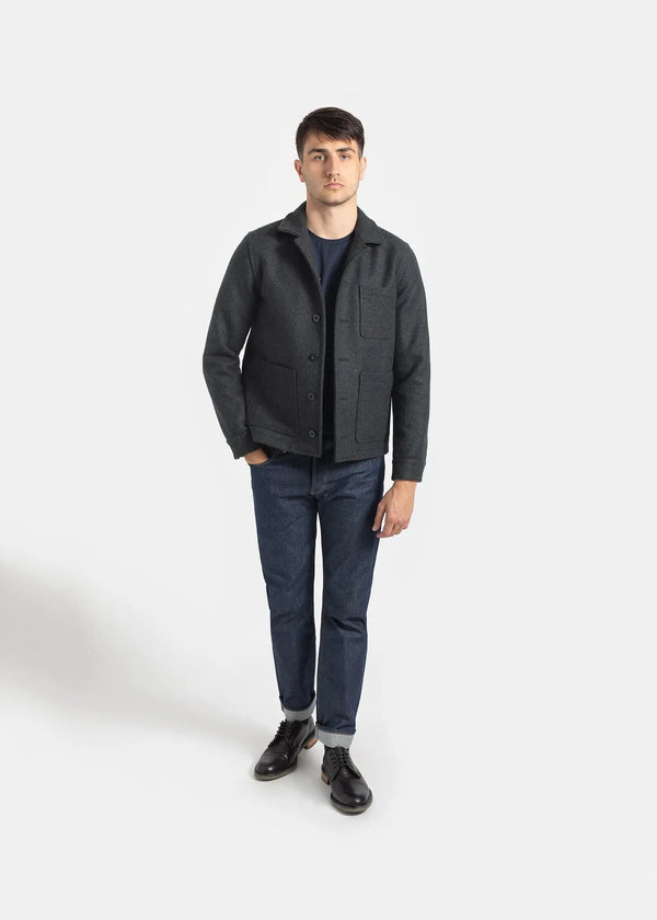 Gloverall Men's Moss Donkey Jacket Charcoal