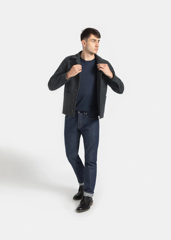 Gloverall Men's Moss Donkey Jacket Charcoal