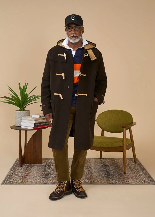 Gloverall Men's Original Monty Duffle Coat Brown