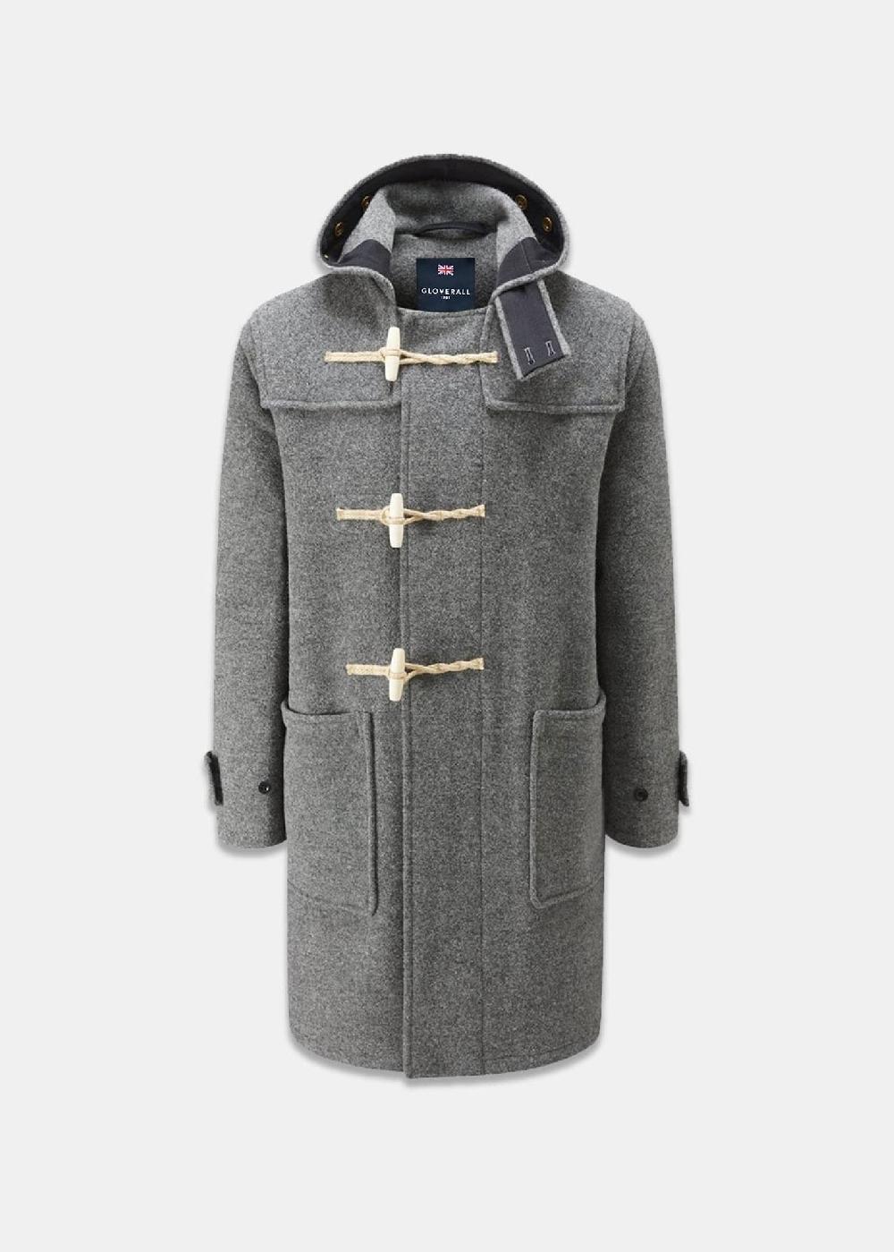 gloverall Men's Original Monty Duffle Coat Grey