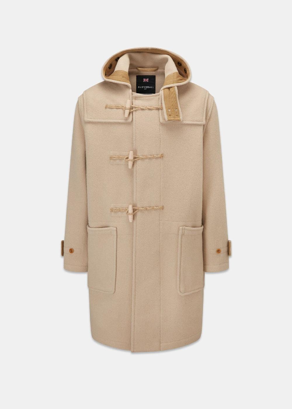 gloverall Men's Original Monty Duffle Coat Natural