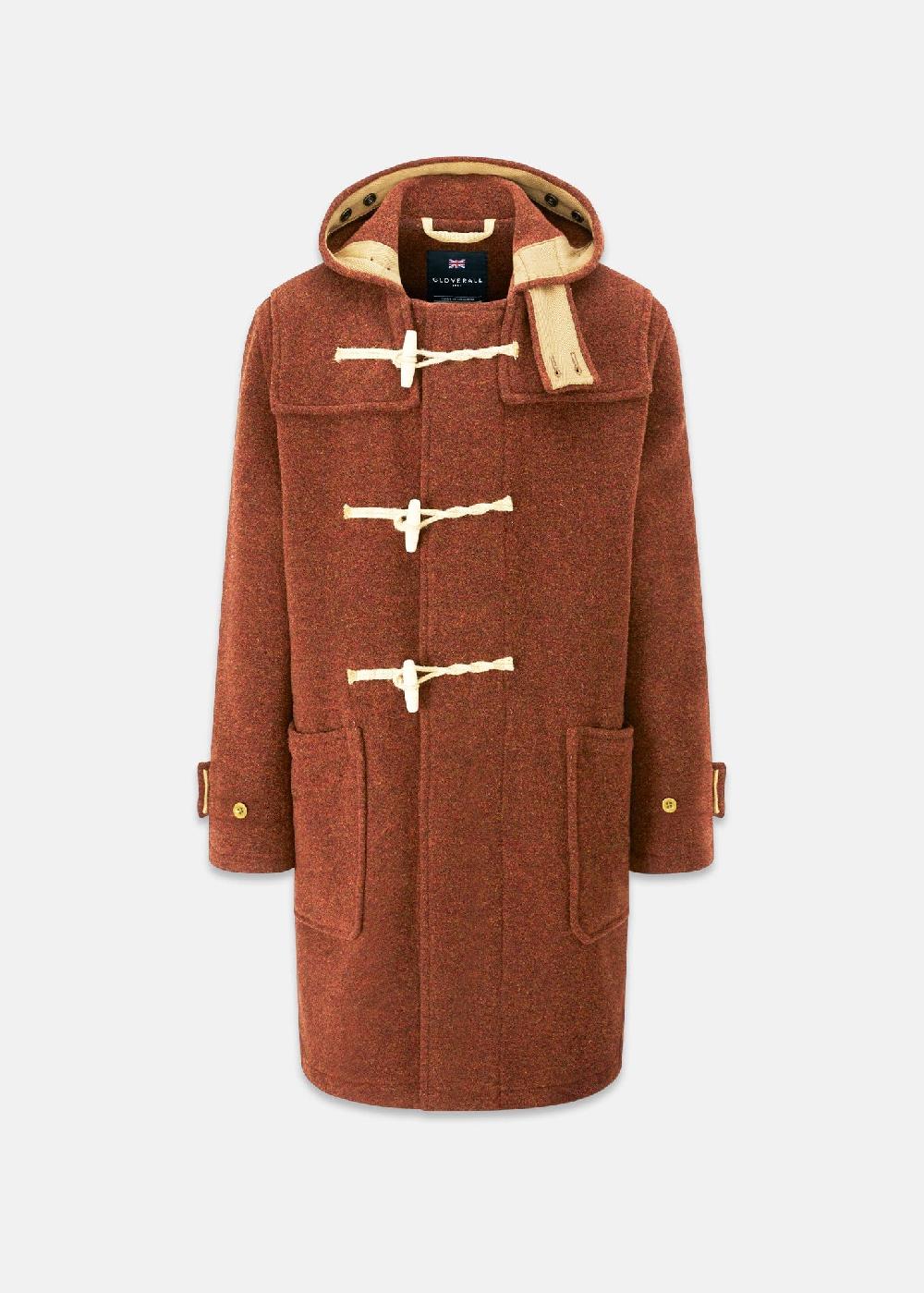 gloverall Men's Original Monty Duffle Coat Rust