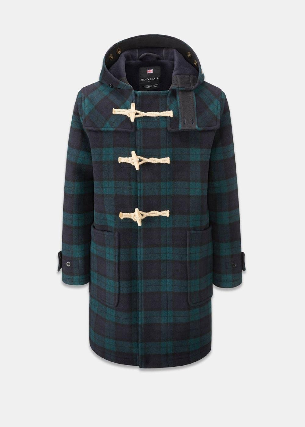 gloverall Men's Original Monty Duffle Coat Tartan