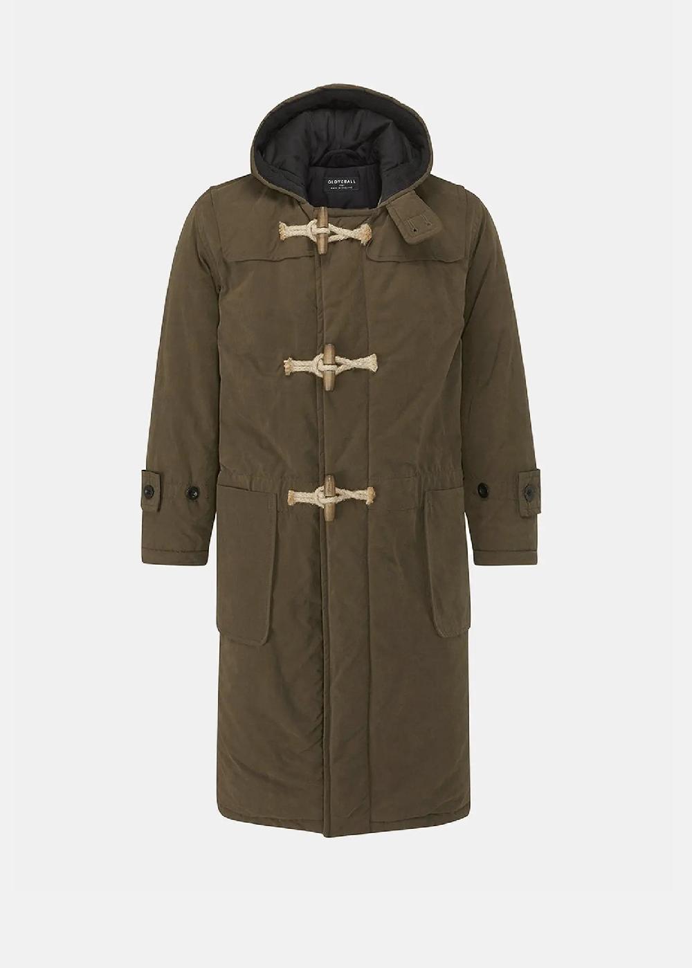 gloverall Men's Padded Duffle Coat Khaki