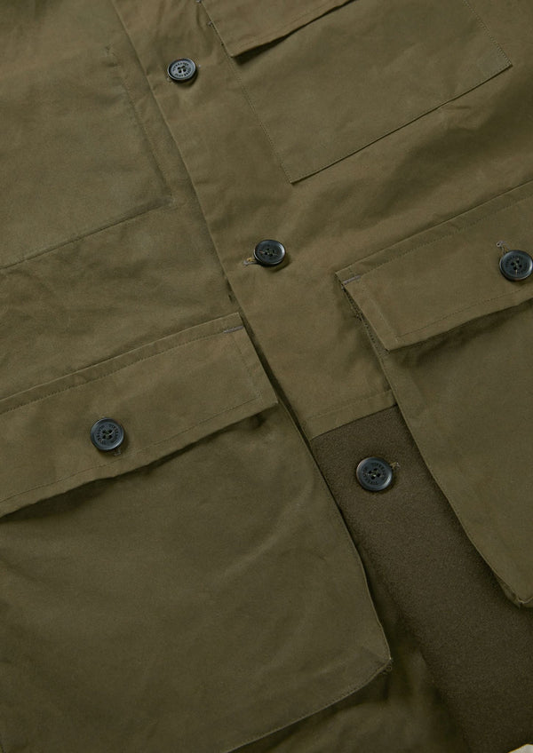 Gloverall Men's Renewed Serviceman Jacket Khaki