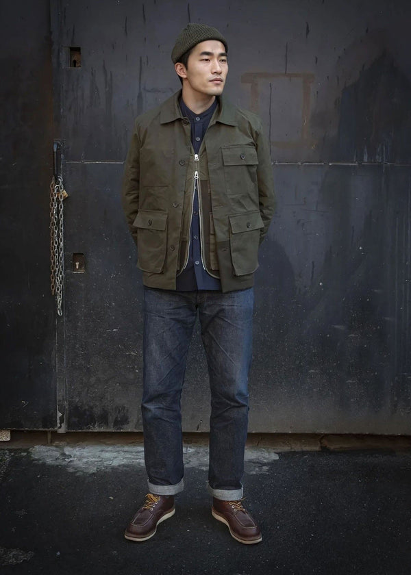 Gloverall Men's Renewed Serviceman Jacket Khaki