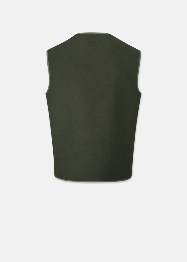 Gloverall Men's Renewed Serviceman Vest Khaki