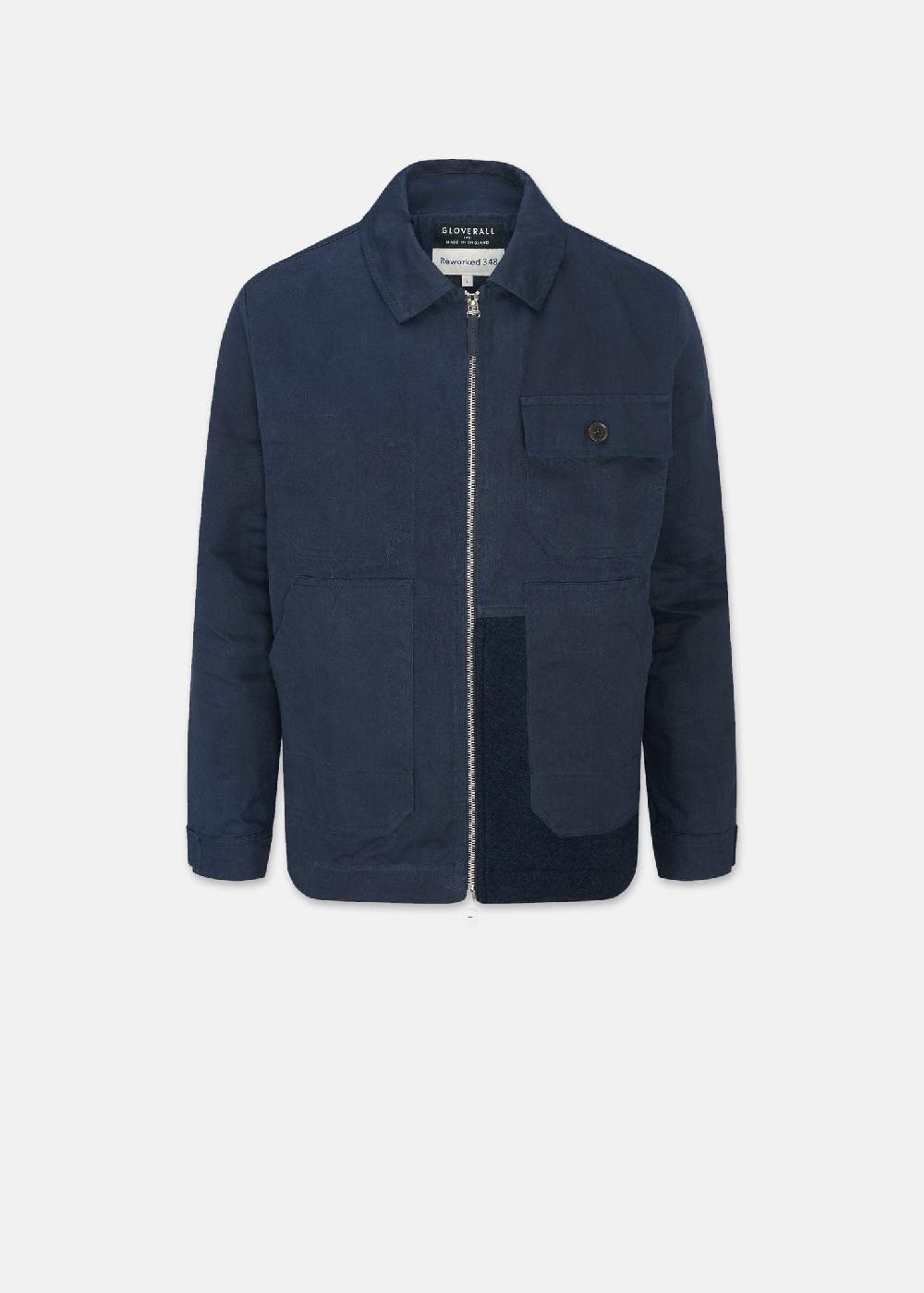 gloverall Men's Renewed Works Jacket Navy