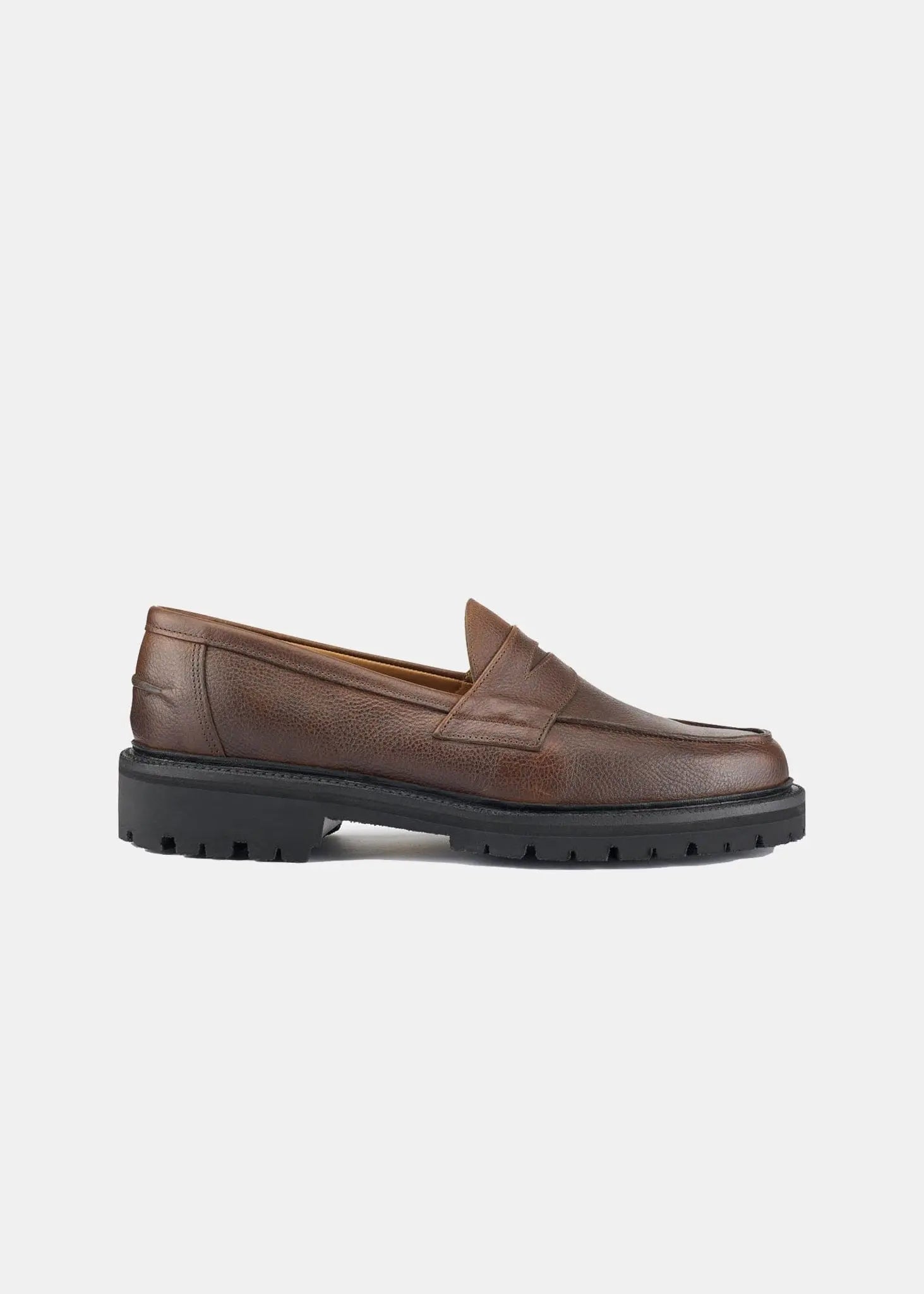 gloverall Men's Robert Loafers Brown Leather