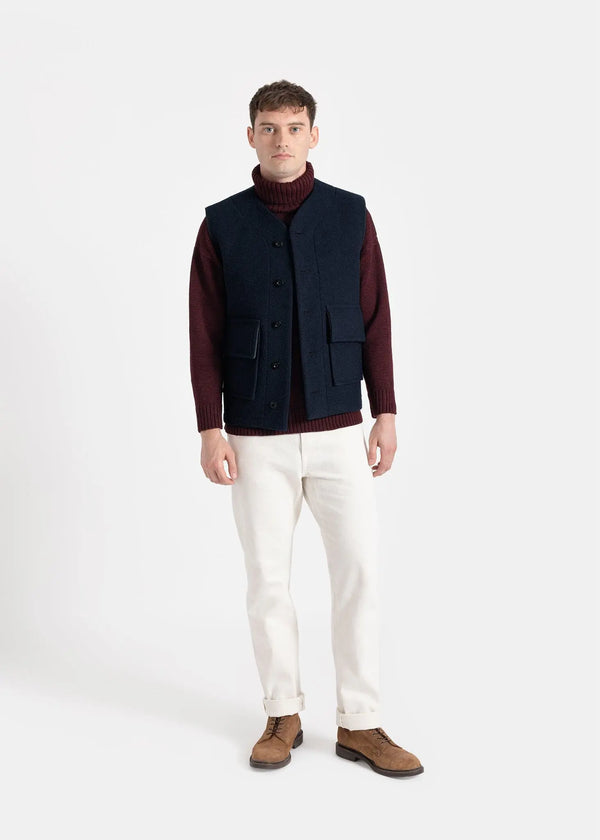 Gloverall Men's Roger Gilet Navy