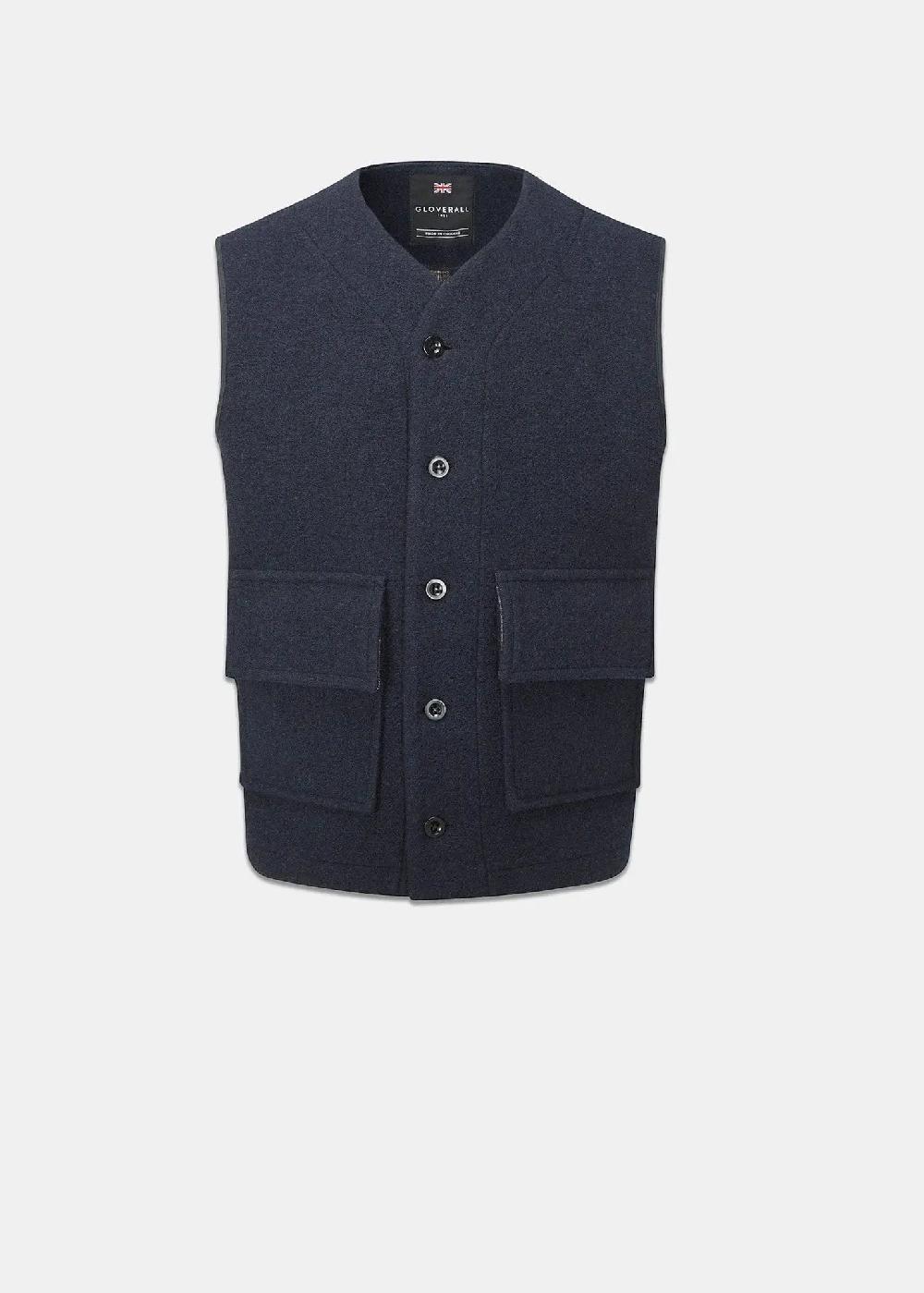 gloverall Men's Roger Gilet Navy
