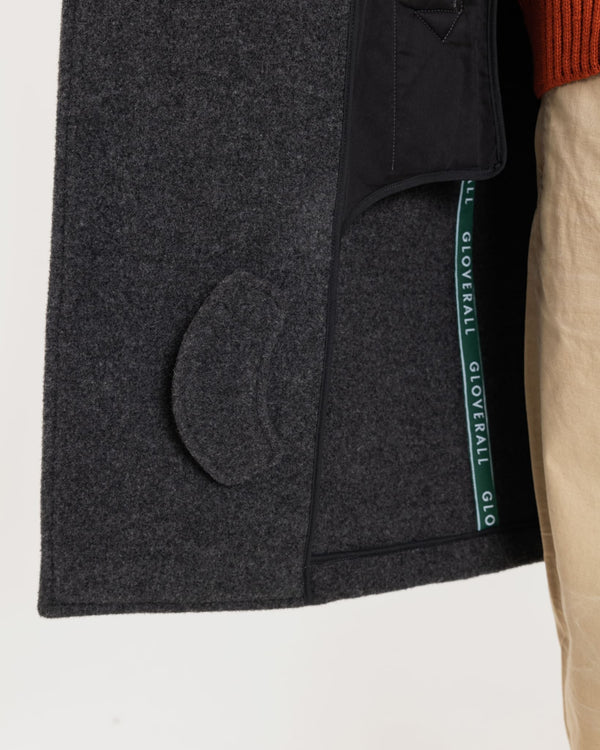 Gloverall Men's Shackleton Peacoat Charcoal
