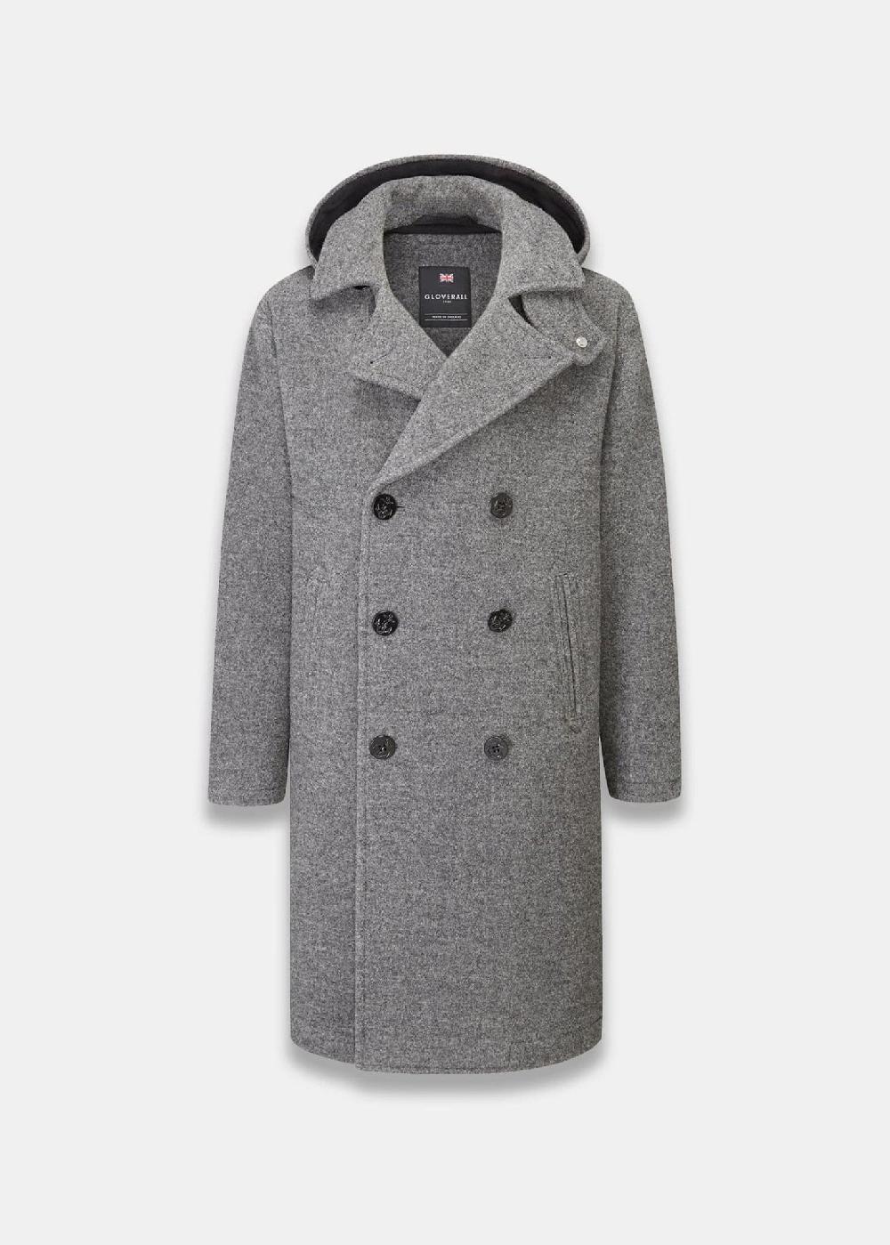gloverall Men's Shackleton Peacoat Grey
