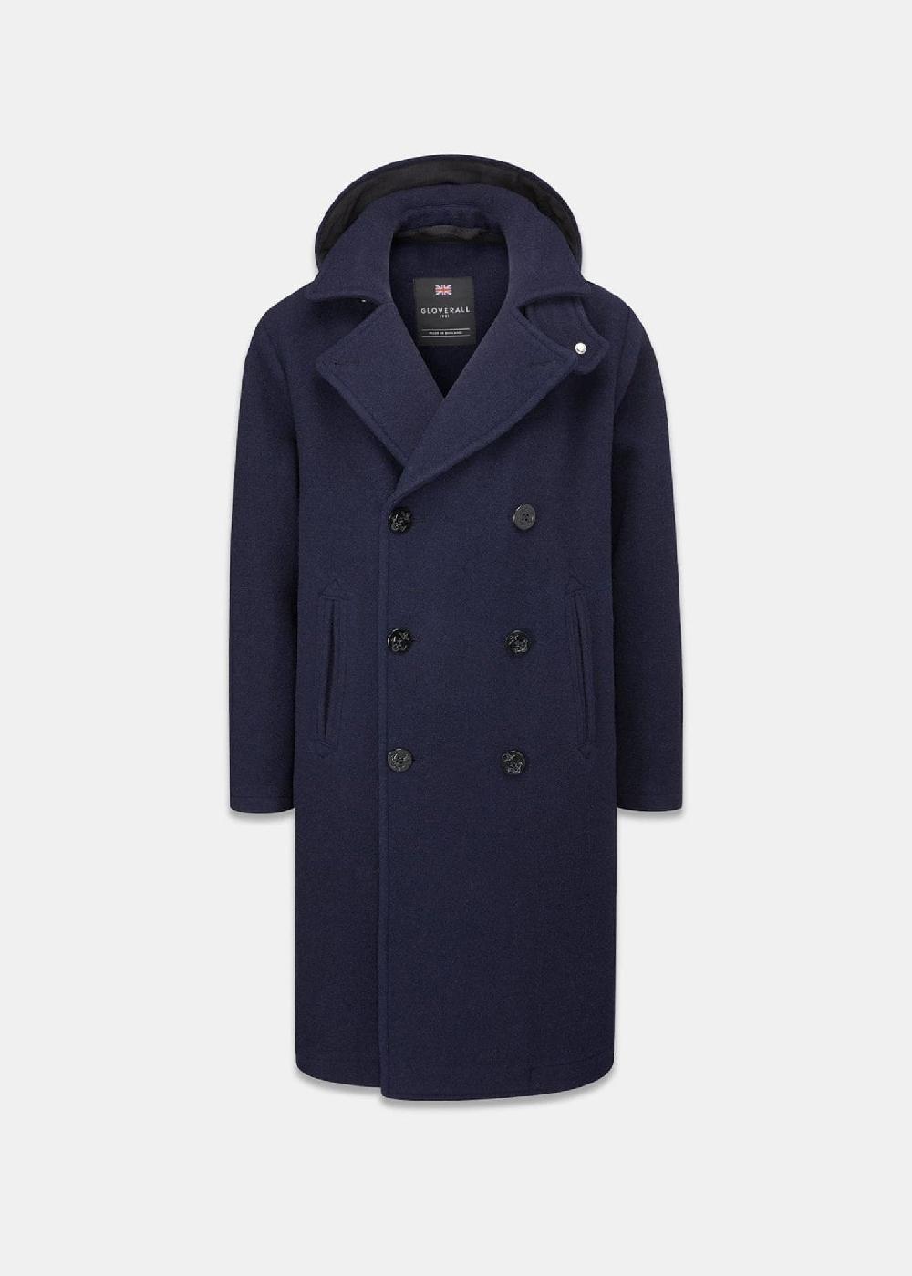 gloverall Men's Shackleton Peacoat Navy