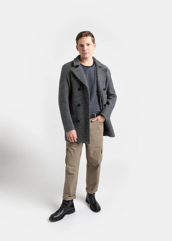 Gloverall Men's Spring Peacoat Grey