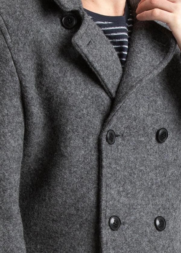 Gloverall Men's Spring Peacoat Grey